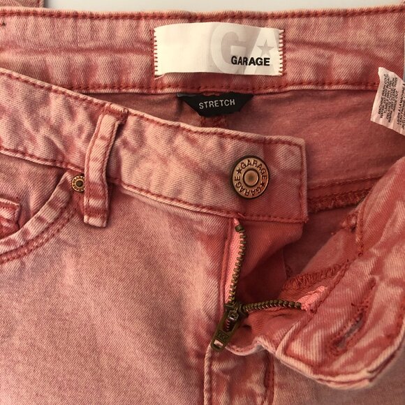 Garage - Pink High Waist Skinny Jegging - Size 1 - Picture 7 of 11